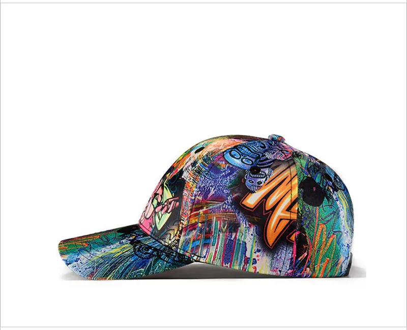 2019 модная бейсболка с граффити Женская Мужская кепка Snapback женская шапка Chapeu хип