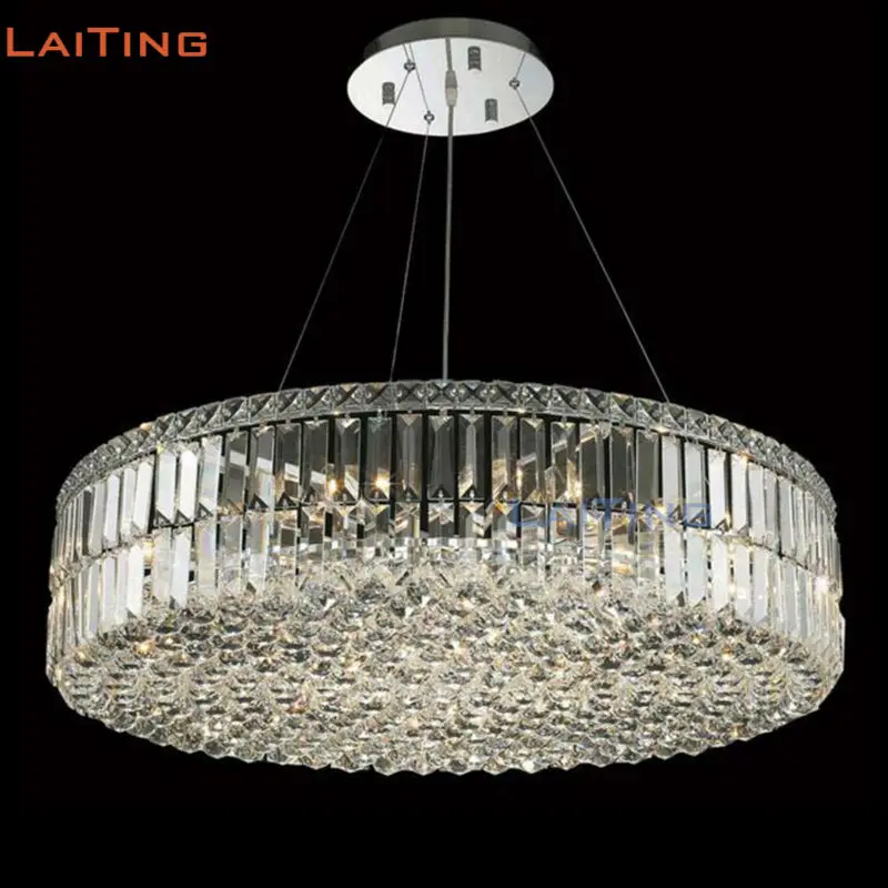 Круглая или квадратная хрустальная люстра K9 Дешевая современная стальная