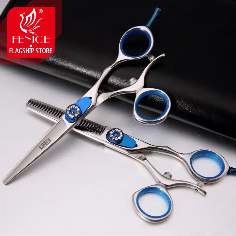 Профессиональные ножницы для стрижки и филировки Fenice 5 дюйма Япония 440с 360