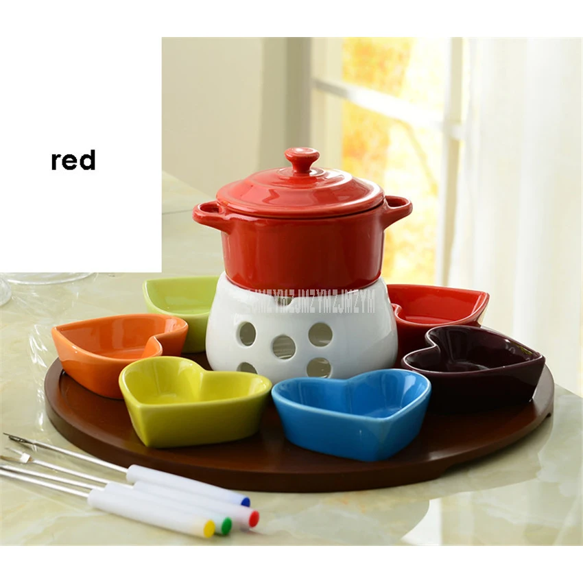 Керамическая свеча в форме сердца огненная обогреватель огня мини десерт