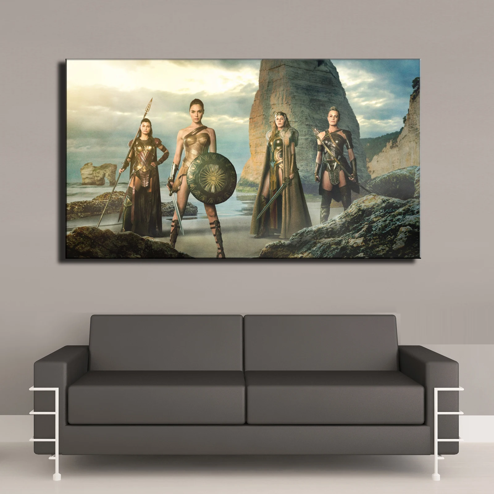 Wonder Woman Amazon Warrior парусиновая картина для гостиной домашний декор Современная