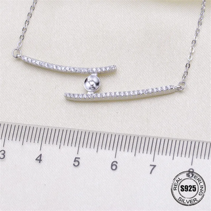 

Necklace Pendant Findings S925 Sterling Silver Necklace Chain Settings Jewelry Parts Fittings Jewelry Making Charm Accessories