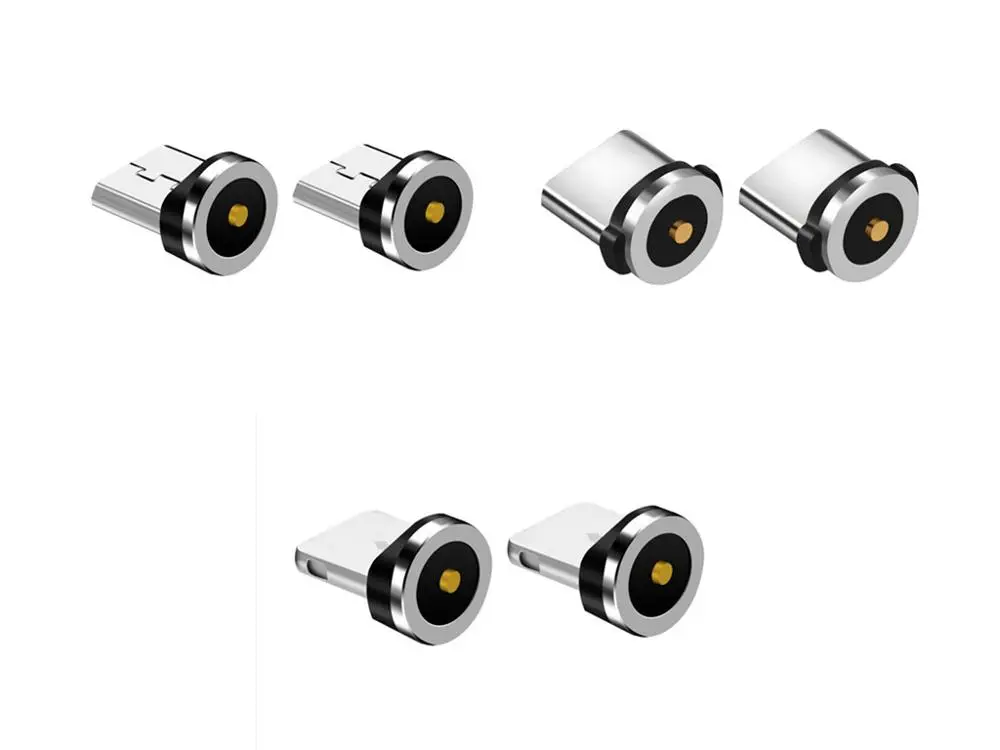 2 шт. Магнитный соединитель передачи Магнитный Micro USB адаптер передачи данных зарядный адаптер Android type-c для iPhone