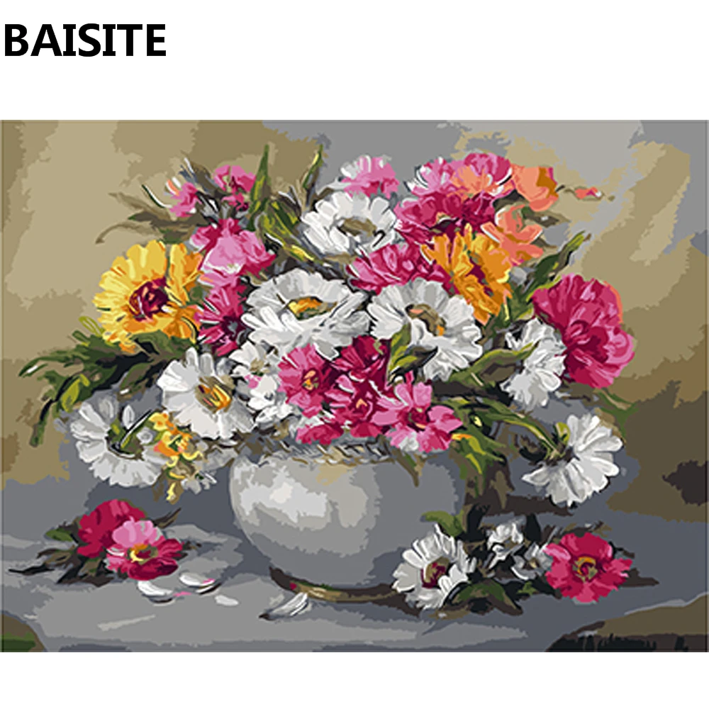 BAISITE Frameless DIY Oil Painting Pictures By Numbers On Canvas Wall Art For Living Room Home Decoration c112 | Дом и сад