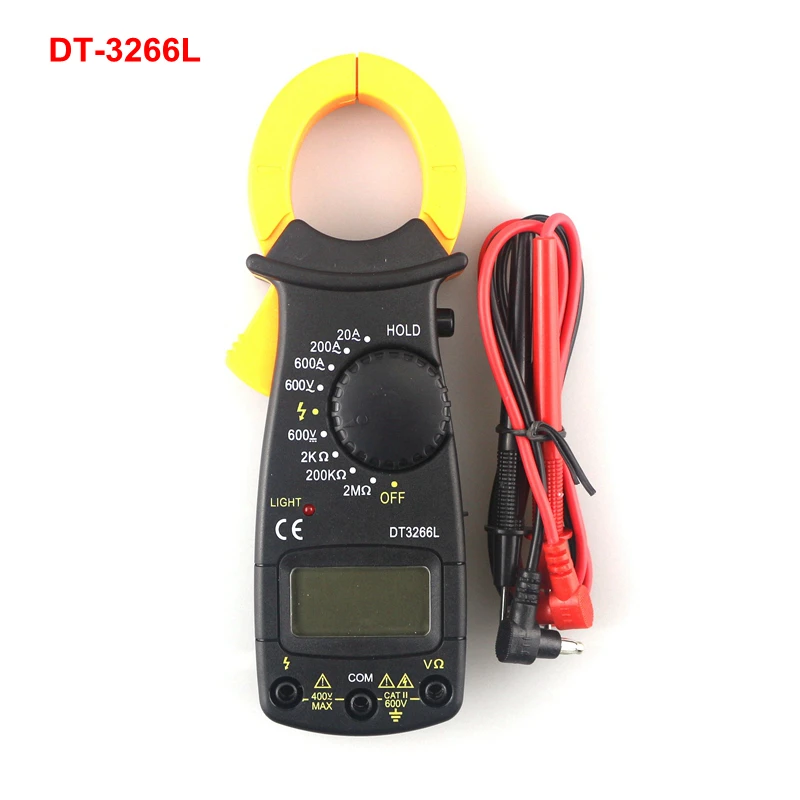 DT 3266L цифровой мультиметр с зажимом детектор напряжения Амперметр Ом тестер