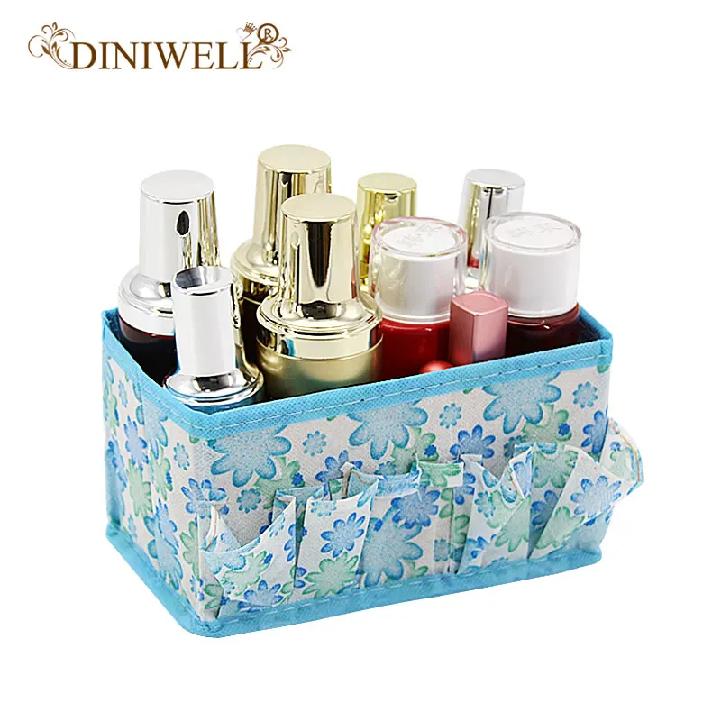 DINIWELL Офис Настольный Многофункциональный складной Макияж Косметика ящик для хранения ZAKKA Контейнер чехол материал Организатор мешок 5 цветов