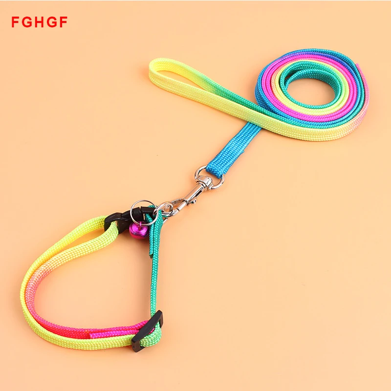 Лидер продаж Регулируемый ломающийся Радужный нейлоновый ошейник для
