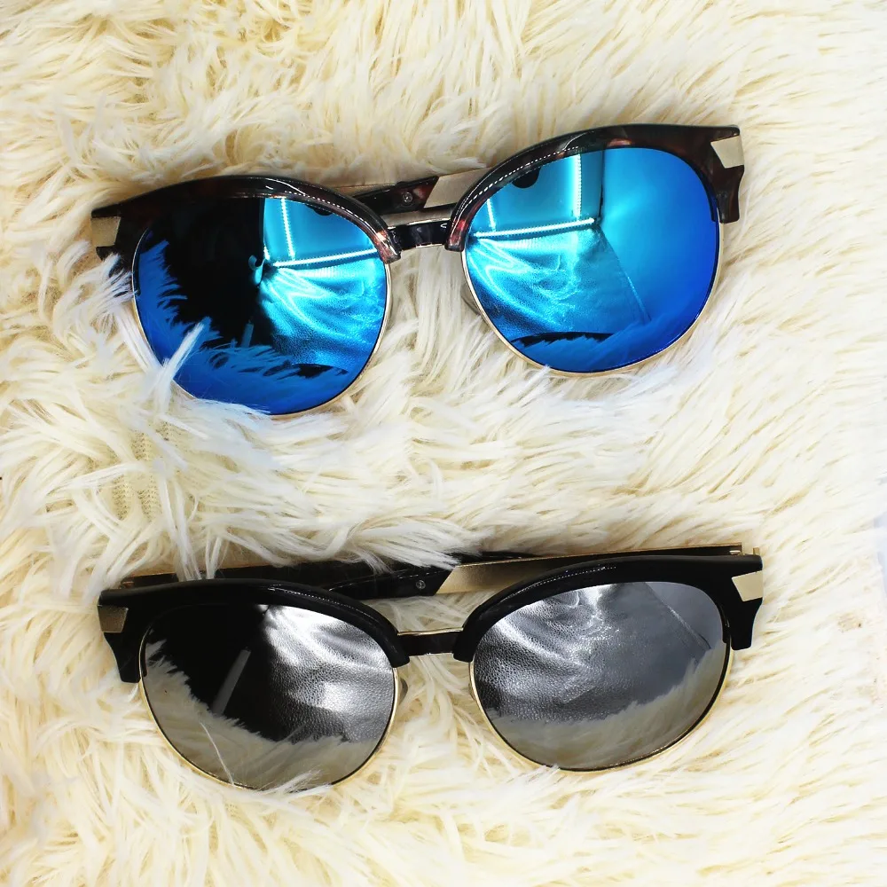 Солнцезащитные очки в оправе с узором солнцезащитные ретро стиле трендовые