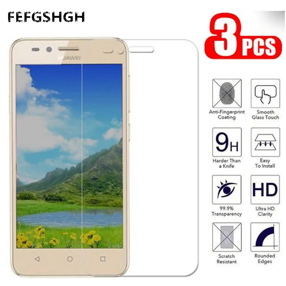 Закаленное стекло 3 шт./лот 2.5D 9H для Huawei Y3 II Защитное экрана LUA U22 2 Y3II Lua L21 защитная