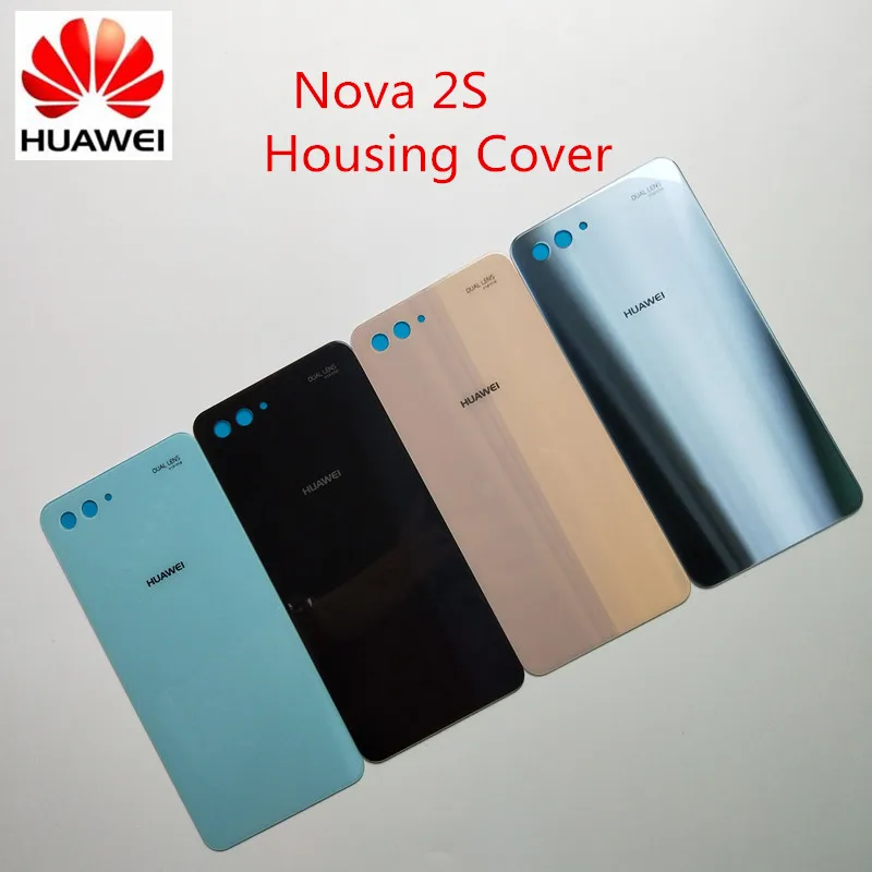 3D стеклянная крышка батареи для Huawei NOVA 2 S против царапин гладкая задняя дверь