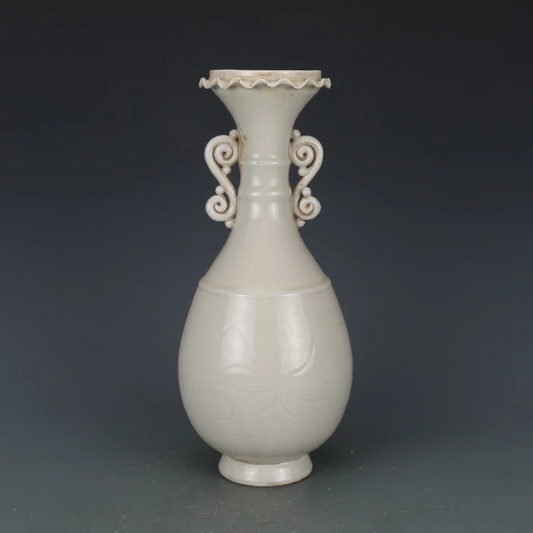 

Antique SongDynasty porcelain vase, Ding kiln white glazed ear bottle,Home Decoration collection & adornment,Free shipping1903