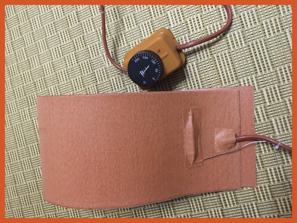 

4"X24"(101*609mm)360W 120V w/Thermostat/Controller of 0~200C,Flexible Silicone Heater,Ukulele Side Bending Heat/Thermal Blanket