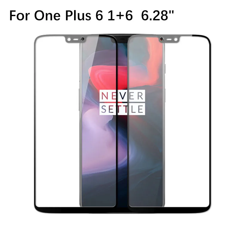 2 шт. ультратонкое защитное закаленное стекло для OnePlus 6 шесть полноэкранная
