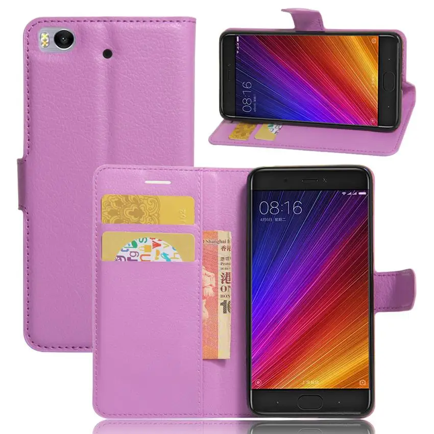 Mi 5S Leather Wallet Flip Case For Xiaomi Purse Phone Bag Card Slots Fitted Back Cover Coque Fundas | Мобильные телефоны и