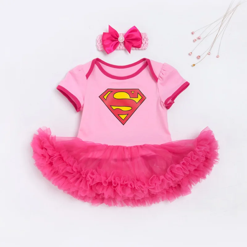 Маскарадные костюмы Супермена для маленьких девочек комбинезоны комбинезон