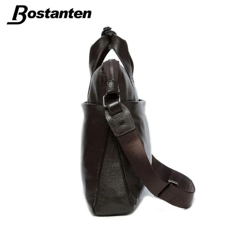 Bostanten 2017 Мужской портфель из натуральной кожи сумка мессенджер мужская для