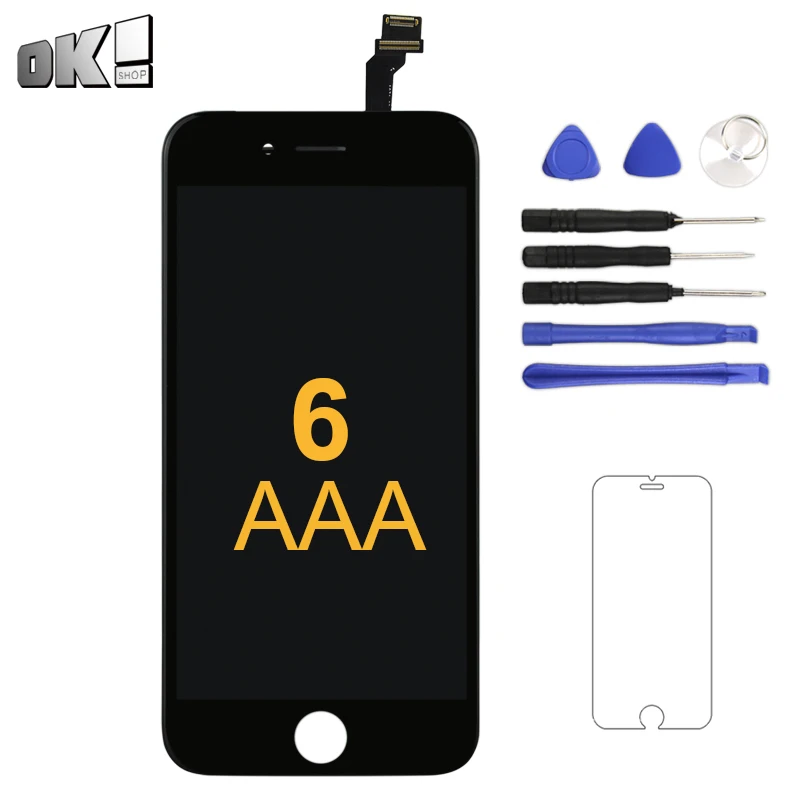 Класс AAA + без битых пикселей дисплей для iPhone 6 ЖК-кодирующий преобразователь