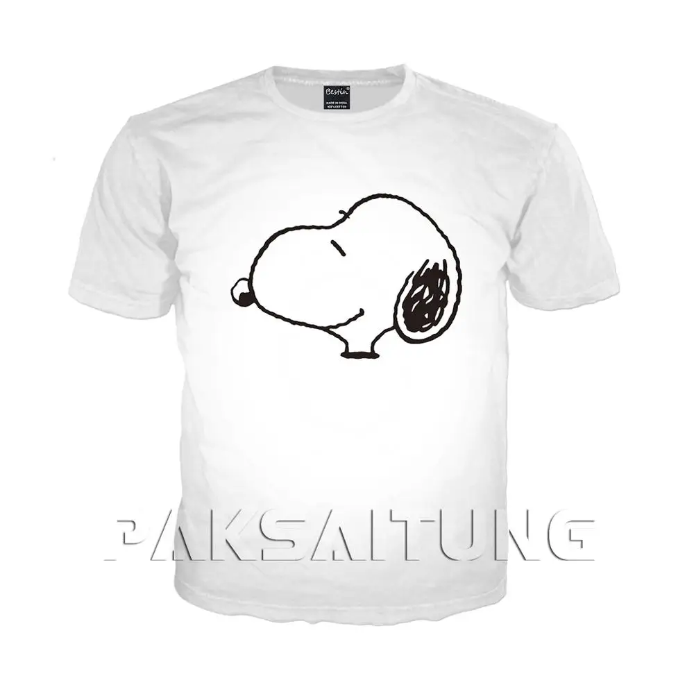 PAKSAITUNG/новая футболка с 3D рисунком собаки из комиксов в стиле