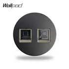 L6 5 цветов двойной RJ45 CAT5E CAT6 PC Ethernet компьютерная стена для передачи данных розетка порт модульная DIY Бесплатная комбинация