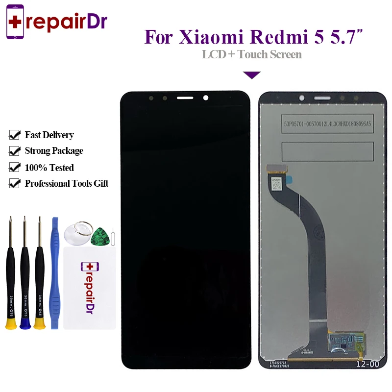 100% протестированный оригинал для Xiaomi Redmi 5 ЖК экран Замена дисплей с рамкой в