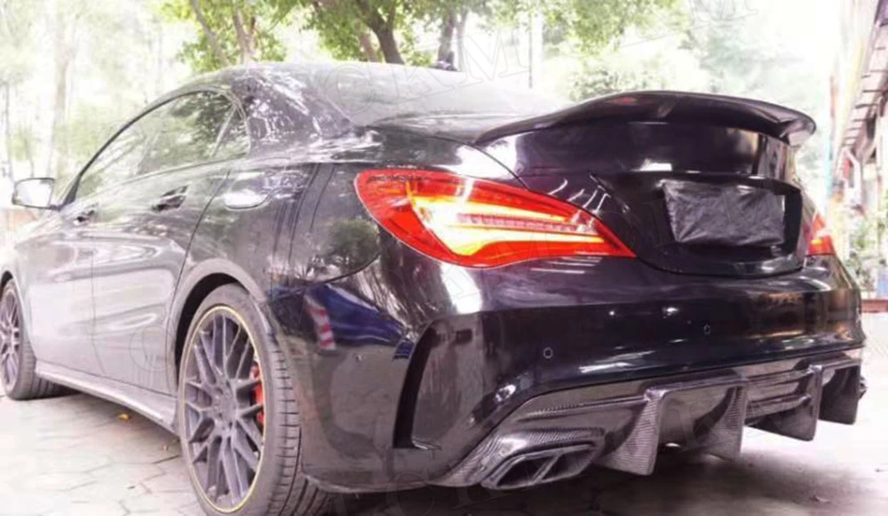 CLA класс углеродного волокна задний спойлер багажник крылья для Mercedes Benz CLA45 W117 C117 CLA 200 250 260 седан 2013