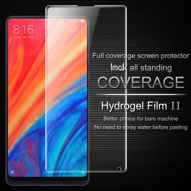 Imak hydrogel II полноразмерная мягкая защитная пленка для Xiaomi Mi Mix 2S Защитная задней