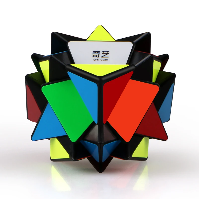Qiyi оси кубик без наклеек или черный головоломки 3x3 странно-shape форме, благодаря чему создается ощущение невесомости с магическим кубом, Cubo Magico, обучающие игрушки для детей