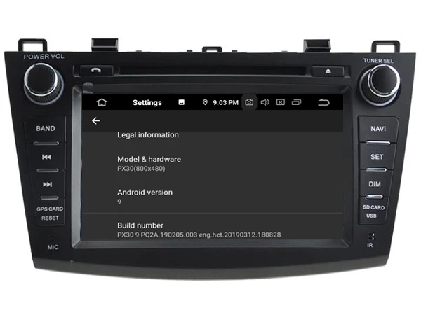 Quad Core Android 9 0 Автомобильный DVD плеер для Mazda 3 2010 2012 автомобильный аудио