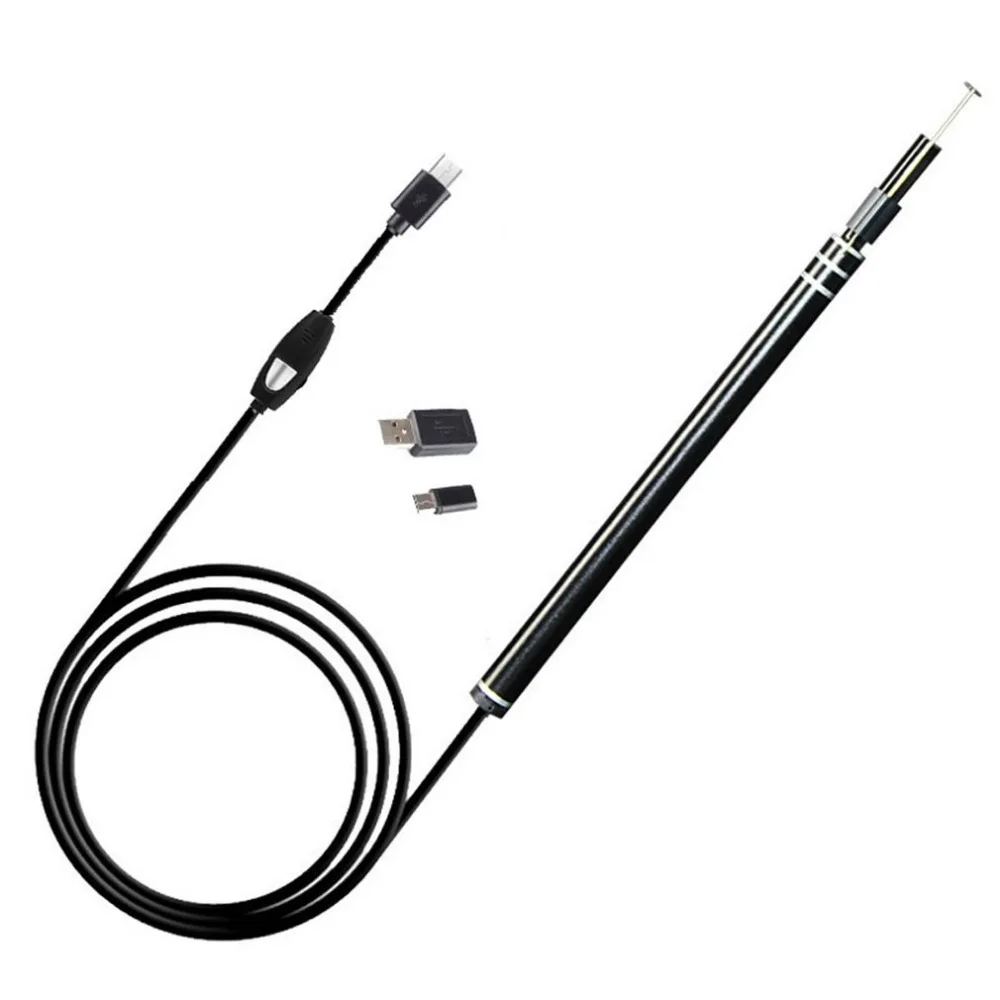 2 In 1 Multifunctional USB Ear Cleaning Tool HD Visual Spoon Earpick With Mini Camera Care Tools | Красота и здоровье