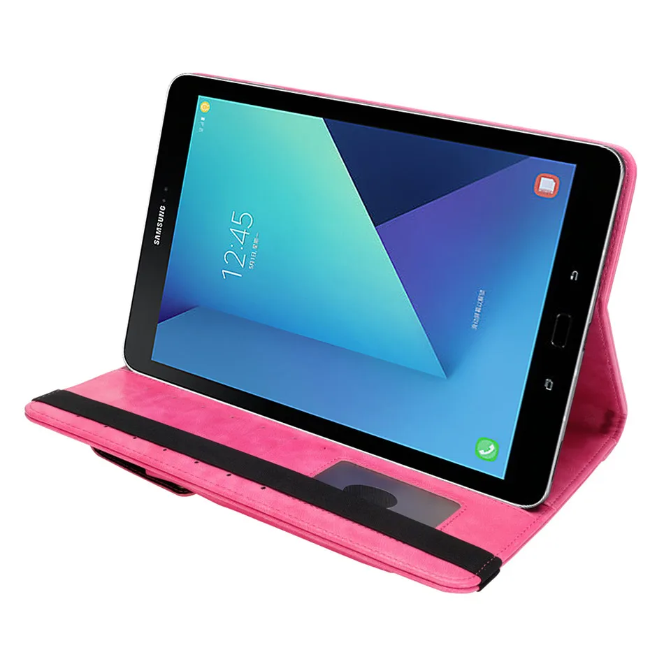 Роскошный чехол книжка из искусственной кожи для Samsung Galaxy Tab S3 9 7 T820 T825 защитный