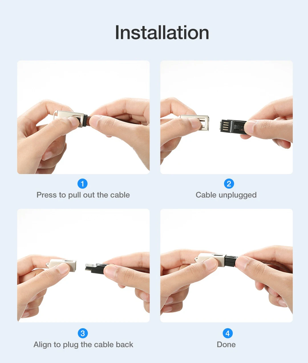 Кожаный брелок USB C кабель Мобильный телефон портативный 20 см мини-кабель передачи данных брелок провод для быстрой зарядки для iphone 7 huawei samsung