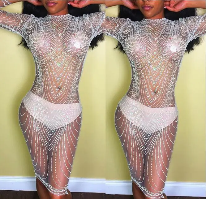 Сексуальное блестящее вечернее платье с блестками для ночного клуба женское