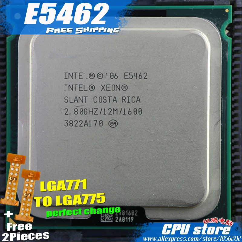 Процессор Intel Xeon E5462 2 8 ГГц/12 м/80 Вт/1600 близкий к LGA771 Core Quad Q9550 cpu работает на