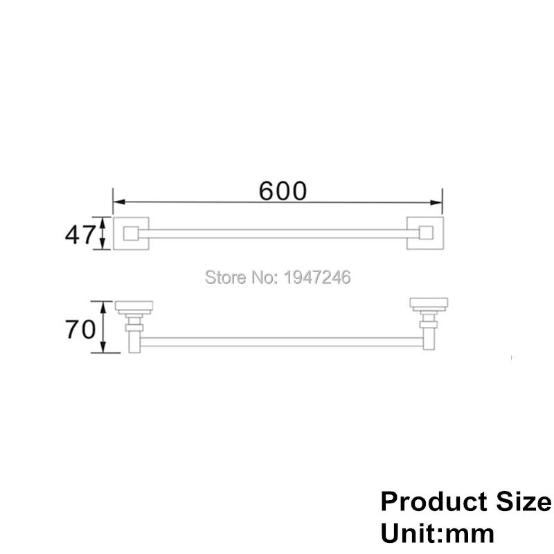 В комплект входит простой современный квадратный однотонный держатель для