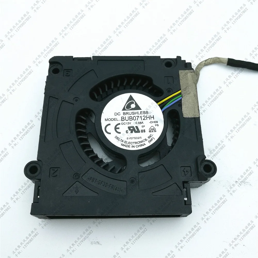 Оригинальный 4 контактный Турбовентилятор DELTA BUB0712HH DH09 12 В 0 68а|12v turbo fan|4-pin fandelta fan 12v