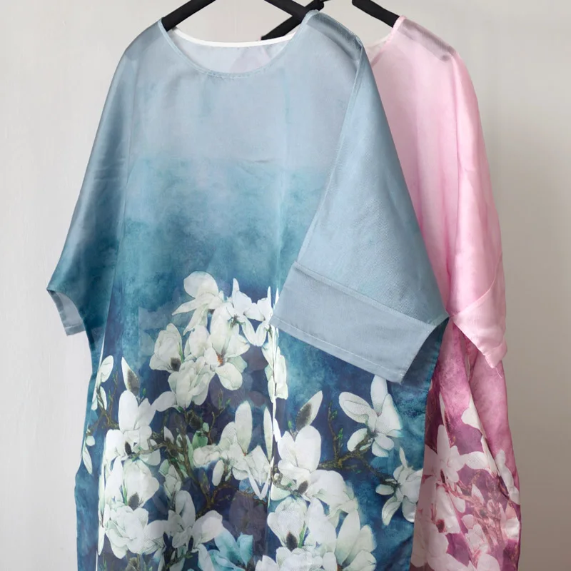 Женское винтажное платье SCUWLINEN повседневное Свободное с рукавом три четверти и