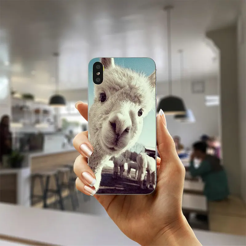 Горячая лама ламы альпаки Мягкий ТПУ чехол для телефона iphone X Case роскошный