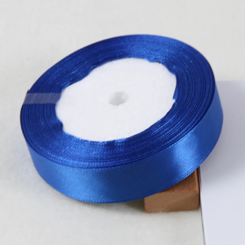 Шелковая атласная лента с одним лицом 20 мм 25 ярдов ручная работа сделай сам