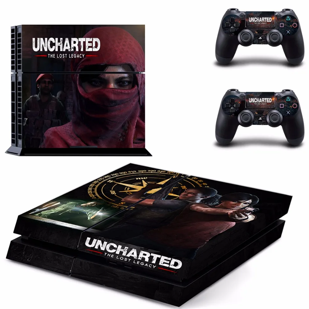 Uncharted The Lost Legacy PS4 кожи Стикеры наклейка для Sony Игровые приставки 4 консоли и 2
