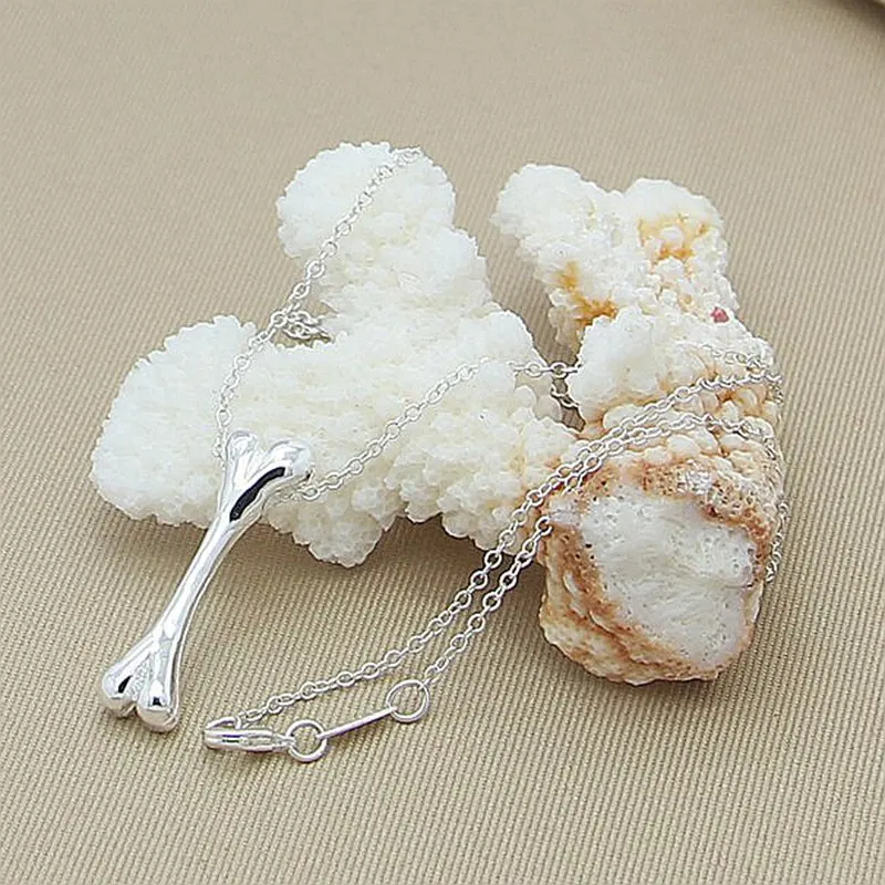 Promotion new fashion 925 sterling silver jewelry chain pendant necklace for women bijouterie gift wholesale zPm337 | Украшения и