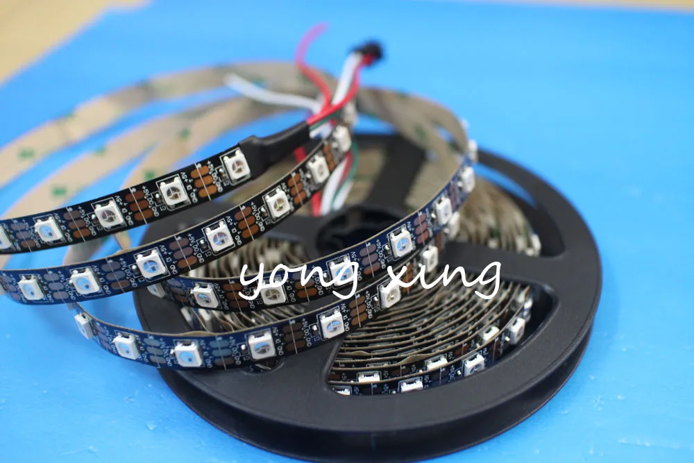 5 м 1 Светодиодная лента WS2812 2812B RGB полоса 60 светодиодов IP33 IP65 IP67 водонепроницаемая