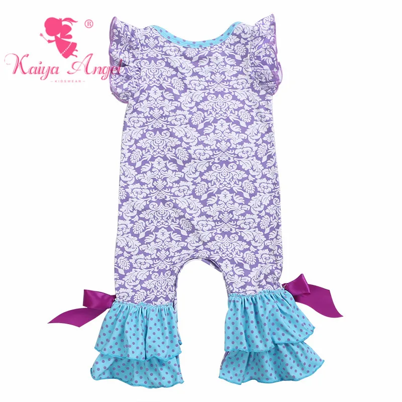 Kaiya Angel/милый светло фиолетовый костюм с длинными рукавами и бантиком для