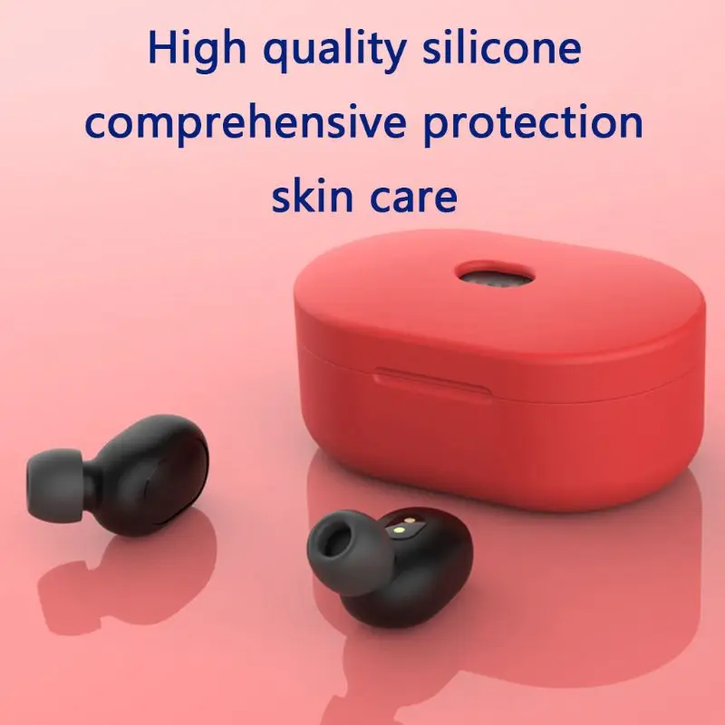 

Anti-shock Flexible Silicone Comprehensive Protective Case Full Cover for Xiaomi Redmi Airdots TWS Bluetooth Earphone Youth Vers