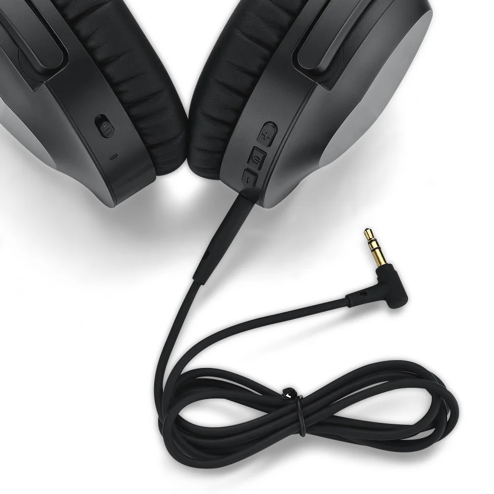Беспроводные Bluetooth наушники FooHee складные спортивные с микрофоном Дистанционное