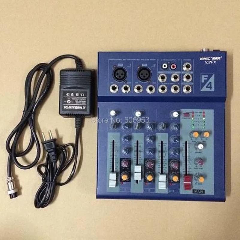 Распродажа! Pro 4 канальный микшер смешивания звук консоли для беспроводной