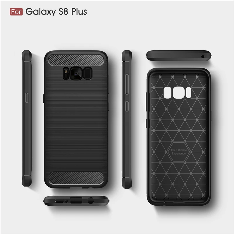 Мягкий чехол из углеродного волокна для Samsung Galaxy S8 S9 Plus S6 S7 Edge J7 J5 J3Pro J2 Prime A3 A8 2018 2016