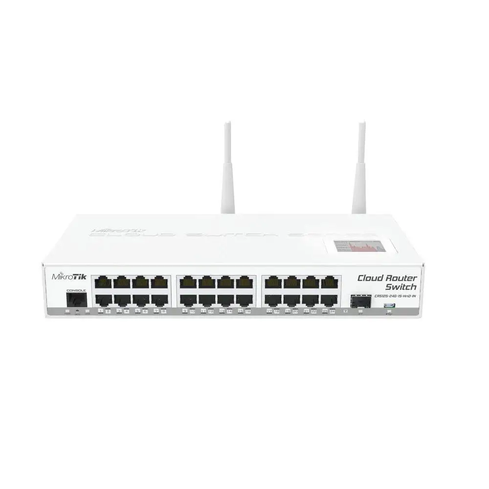 Mikrotik CRS125-24G-1S-2HnD-IN Cloud Router Gigabit Switch, Fully manageable Layer 3, 24x 10/100/1000Mbps