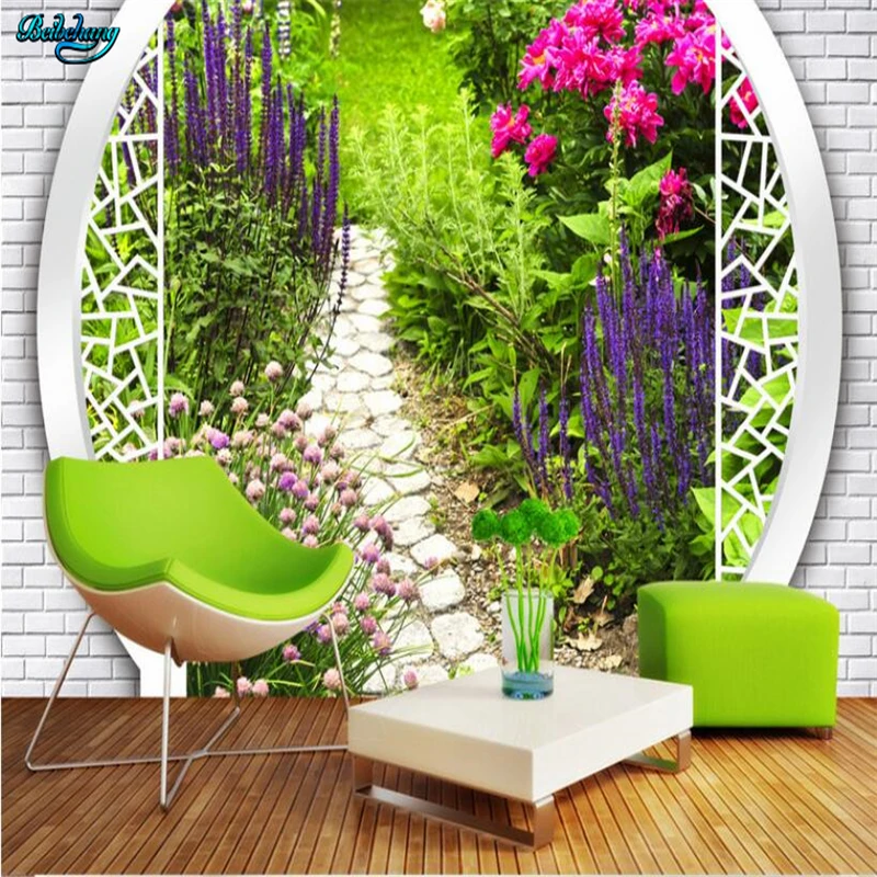 Большой заказ обои за садом 3D пейзаж фон настенные фрески украшение дома