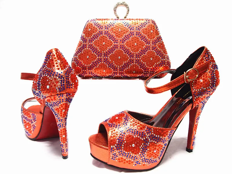 2017 Italian Shoes With Matching Bags For Party High Quality African And Set for Wedding Black JA10-2 Size 38-42 | Обувь