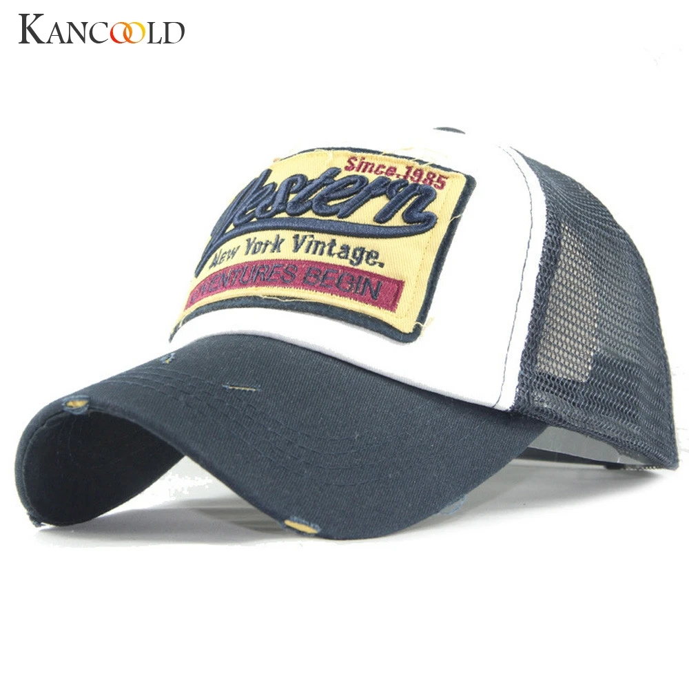 Мужская и женская кепка KANCOOLD летняя Кепка с вышивкой сетчатая для повседневного